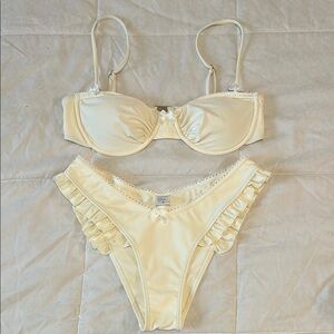 Strawberry Milk Mob Desert Cowgirl Bikini Set